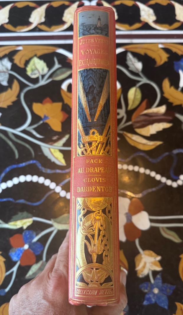 Jules Verne – *face Au Drapeau* & Clovis Dardentor – Hetzel Collection – Polychrome Hardcover -photo-2