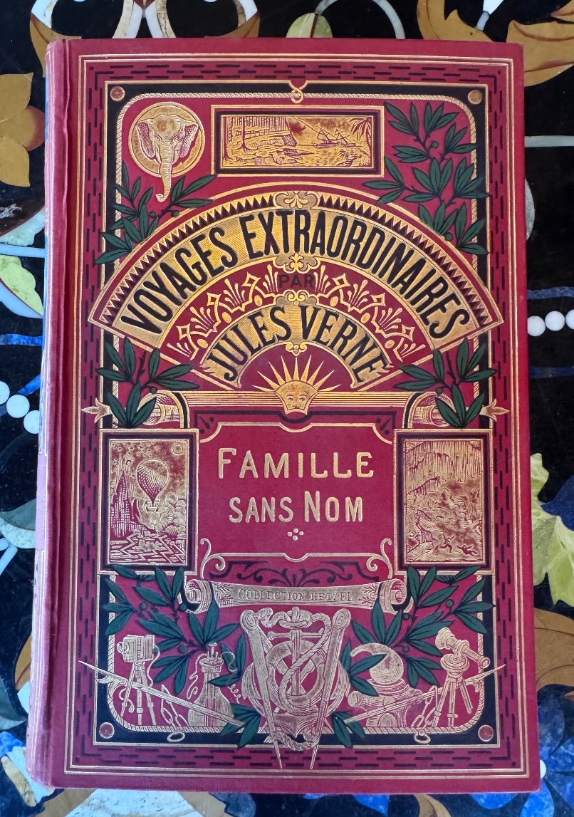 Jules Verne – Famille-Sans-Nom – Collection Hetzel – Cartonnage polychrome « à l’éléphant » 