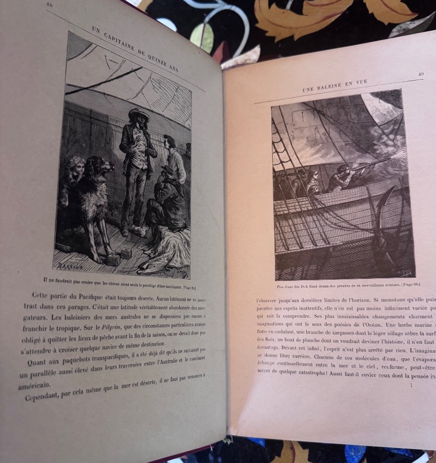 Jules Verne – Un Capitaine de quinze ans  Collection Hetzel – Cartonnage polychrome -photo-3