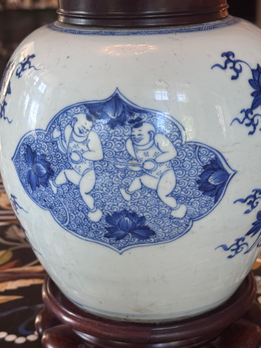 Blue-and-white Porcelain Ginger Jar  China, Late Kangxi Period – Early 18th Century -photo-2