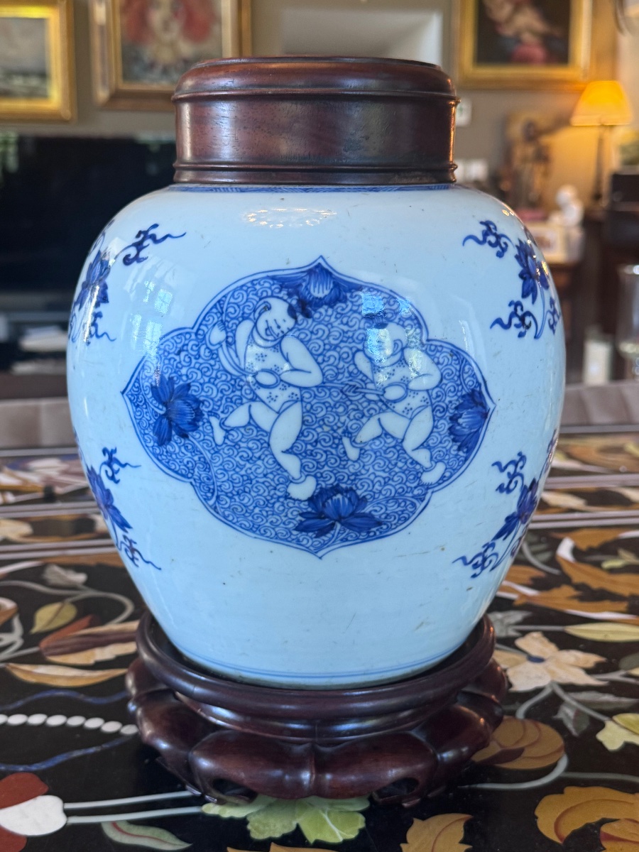 Blue-and-white Porcelain Ginger Jar  China, Late Kangxi Period – Early 18th Century -photo-4