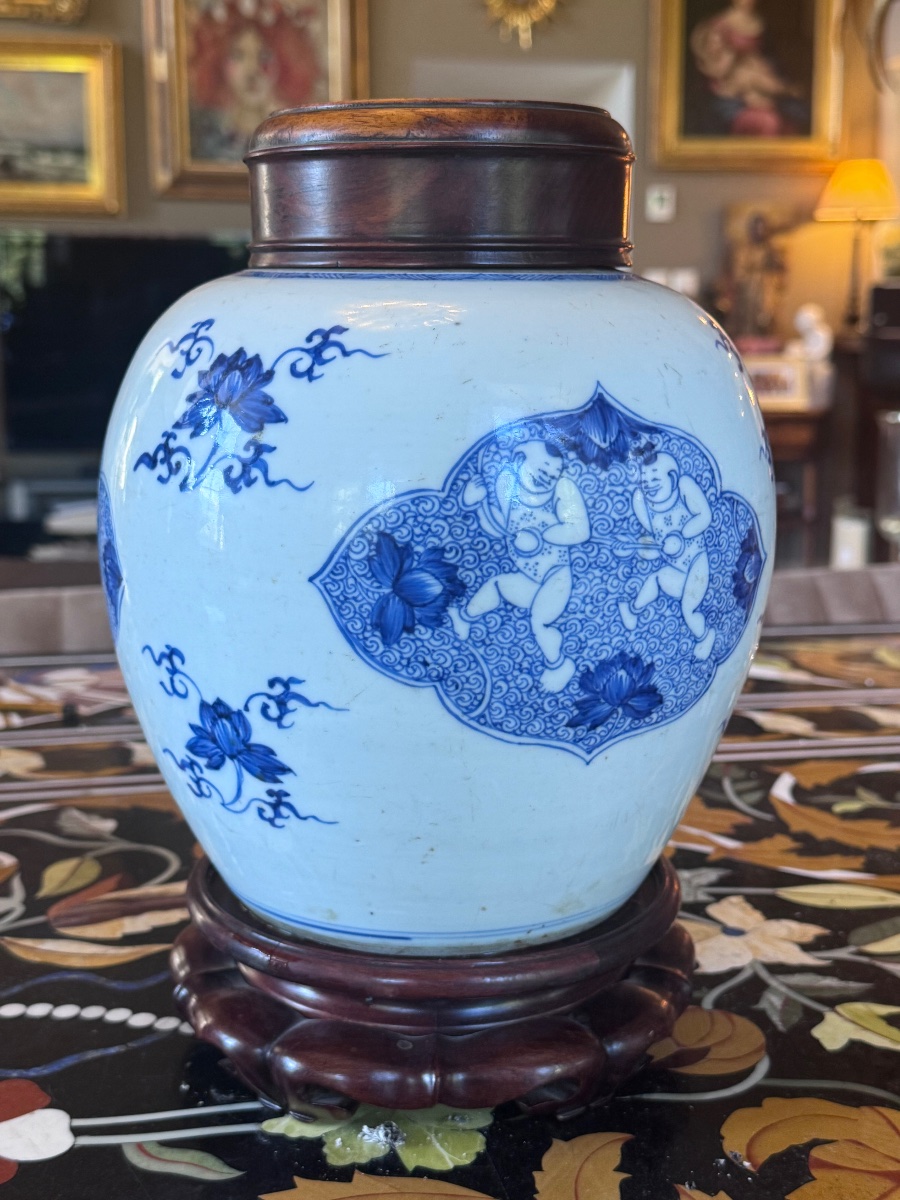 Blue-and-white Porcelain Ginger Jar  China, Late Kangxi Period – Early 18th Century -photo-4