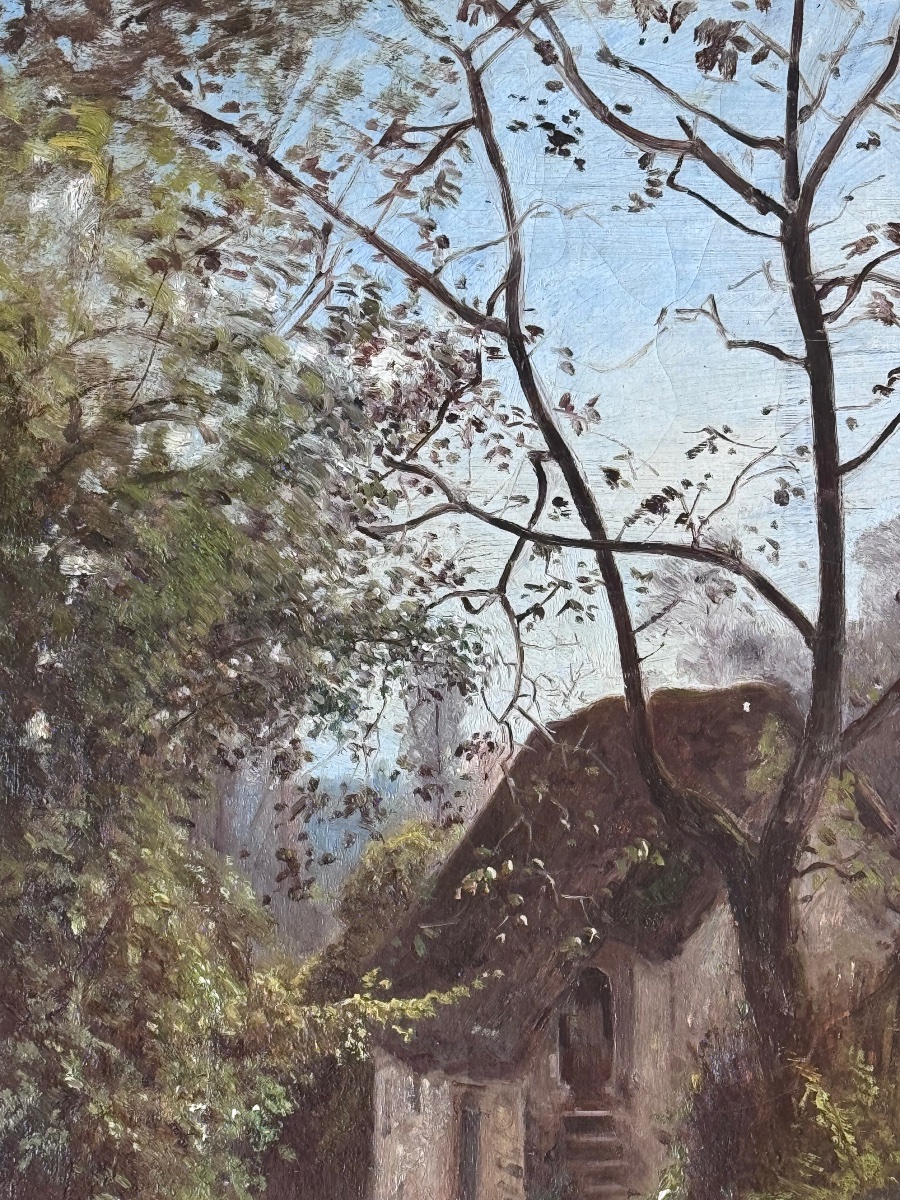 Jean ACHARD (Voreppe, 1807 – Grenoble, 1884)  Vieille ferme aux environs de Voreppe .-photo-3