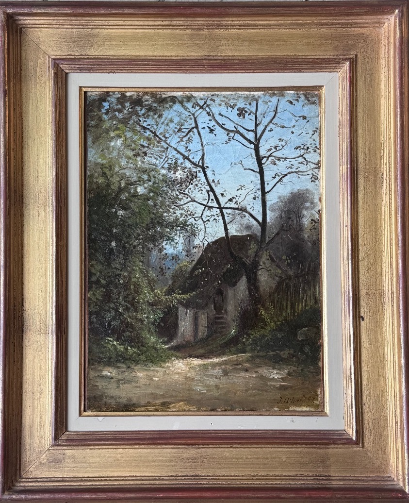 Jean ACHARD (Voreppe, 1807 – Grenoble, 1884)  Vieille ferme aux environs de Voreppe .