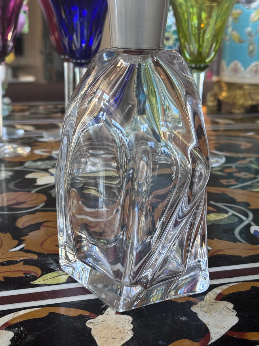 Daum France – Crystal Whiskey Decanter, Circa 1960.-photo-4