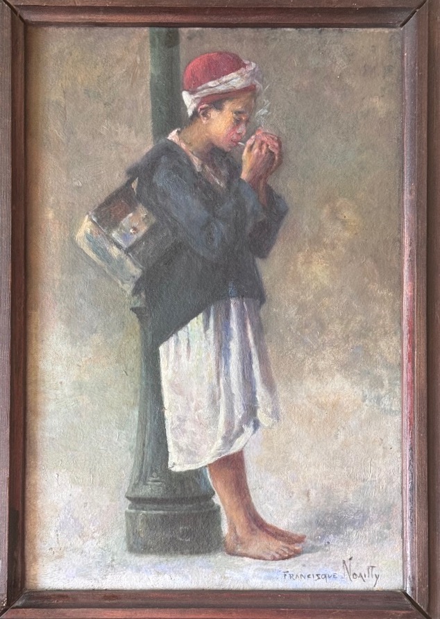 Francisque Noailly (1855–1942)  Young Shoe Shiner  A Scene From Algiers  Francisque Noaill-photo-2