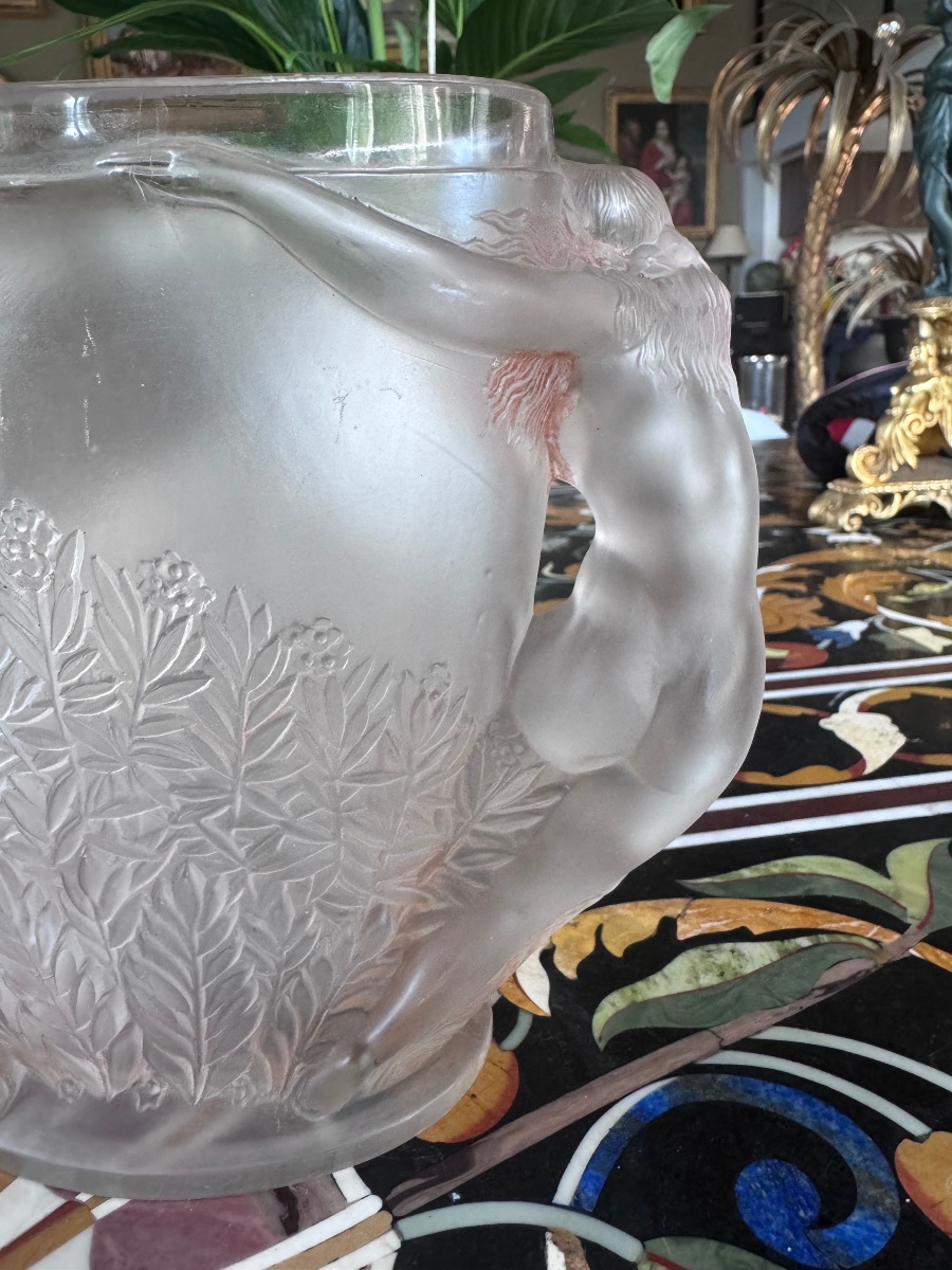 Marius-ernest Sabino – “aux Nymphes” Vase – 1929  .-photo-3