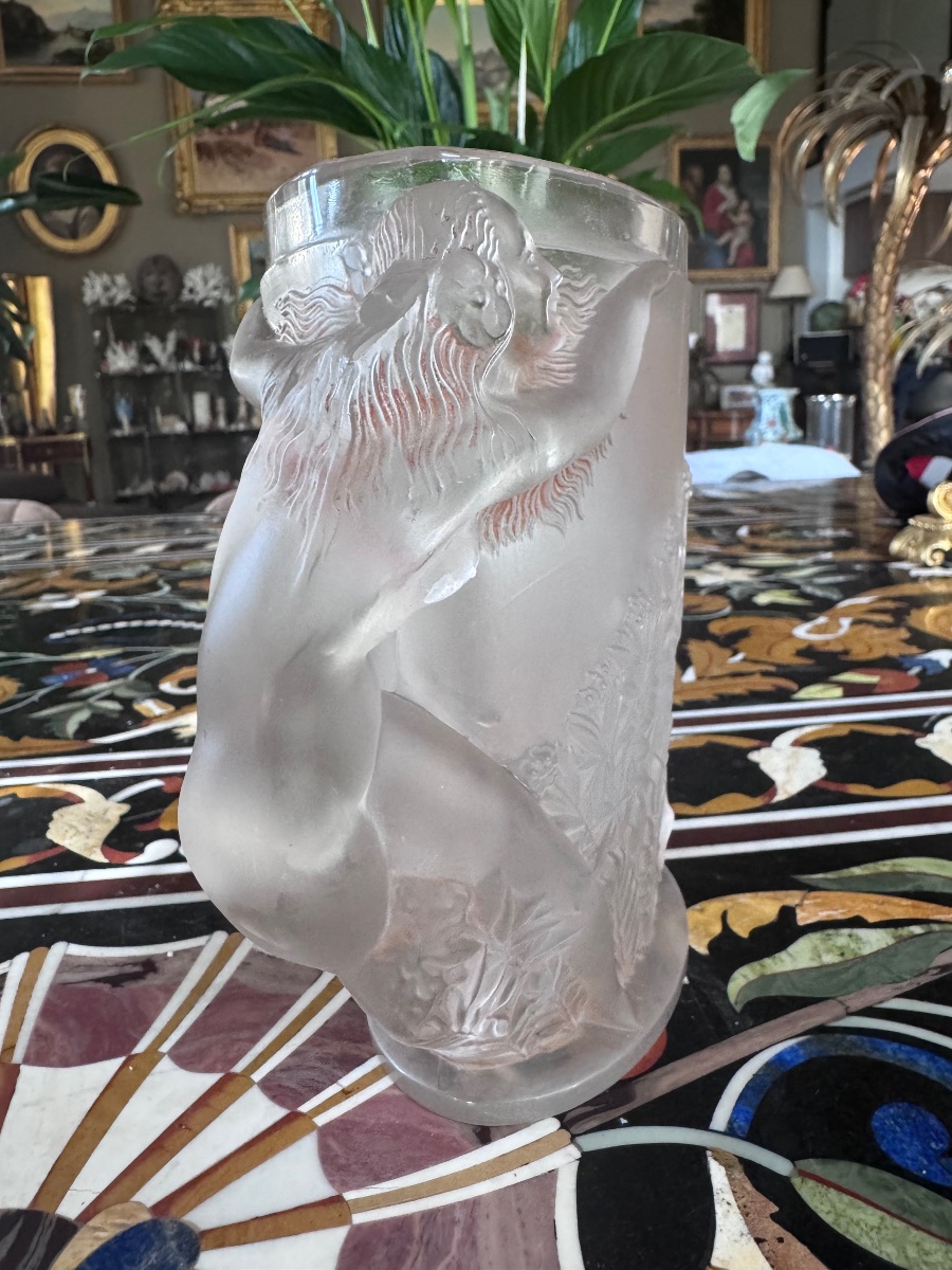 Marius-ernest Sabino – “aux Nymphes” Vase – 1929  .-photo-2