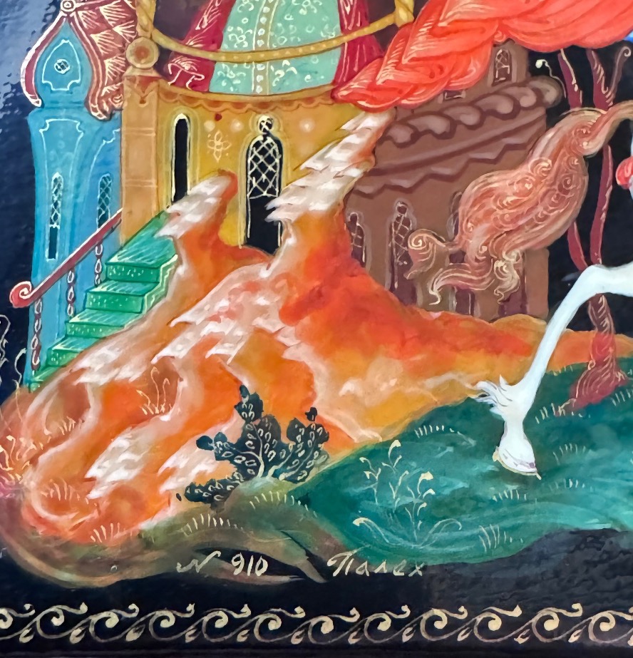 Lacquered Box From Palekh – Vadim Borisovich Parilov – 1981-photo-3