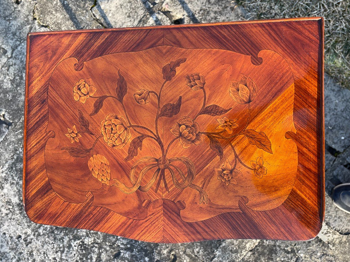 Salon Table Or Chiffonnière Louis XV Period By François Bayer-photo-3