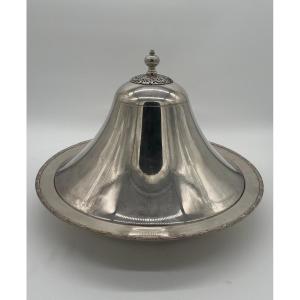 Large Tagine Dish In Silver Bronze From The 19th Century Probably Morocco