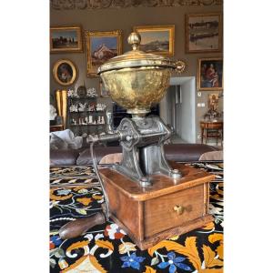 Grand moulin à café de comptoir – Manufacture A. Schettel, Guillotière – Lyon  Fin du XIXe 