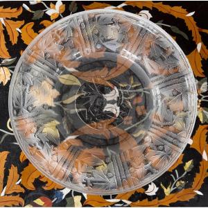 Large Acid-etched Glass Bowl/dish – Daum Nancy France – Circa 1920  