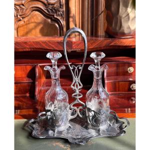 Ensemble huilier – vinaigrier Art Nouveau, vers 1900 WMF