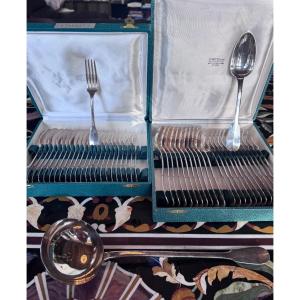 Solid Silver Uniplat - 49 Pieces - Maison Ponti Frères, Lyon