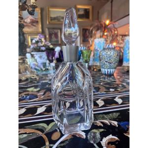 DAUM FRANCE – CARAFE À WHISKY EN CRISTAL, VERS 1960  .