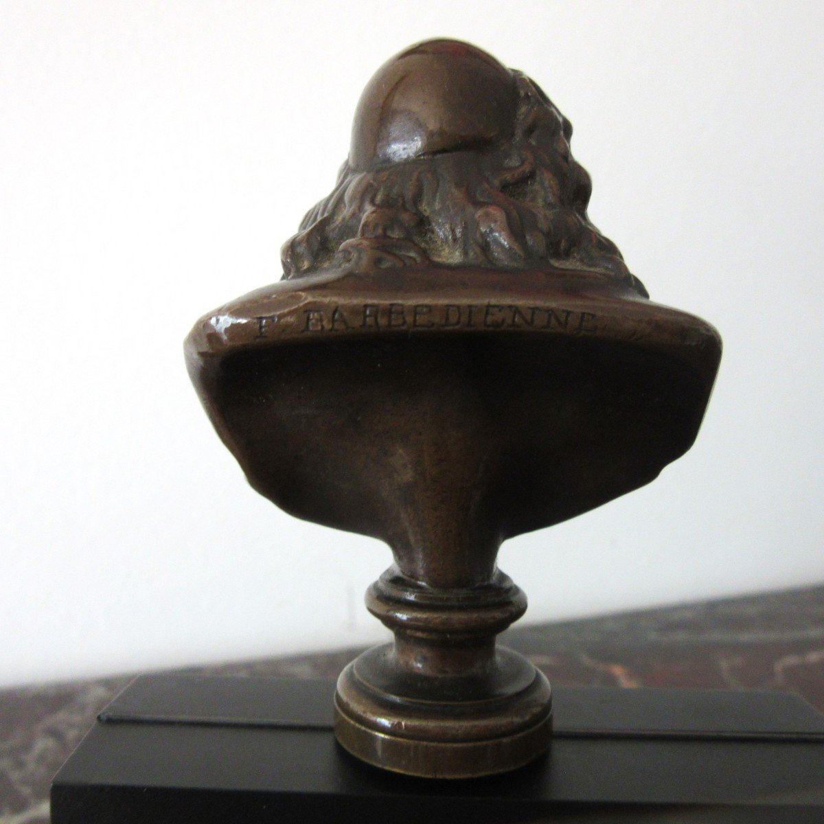 Bronze Buste de Molière Signé F. Barbedienne 19ème-photo-2