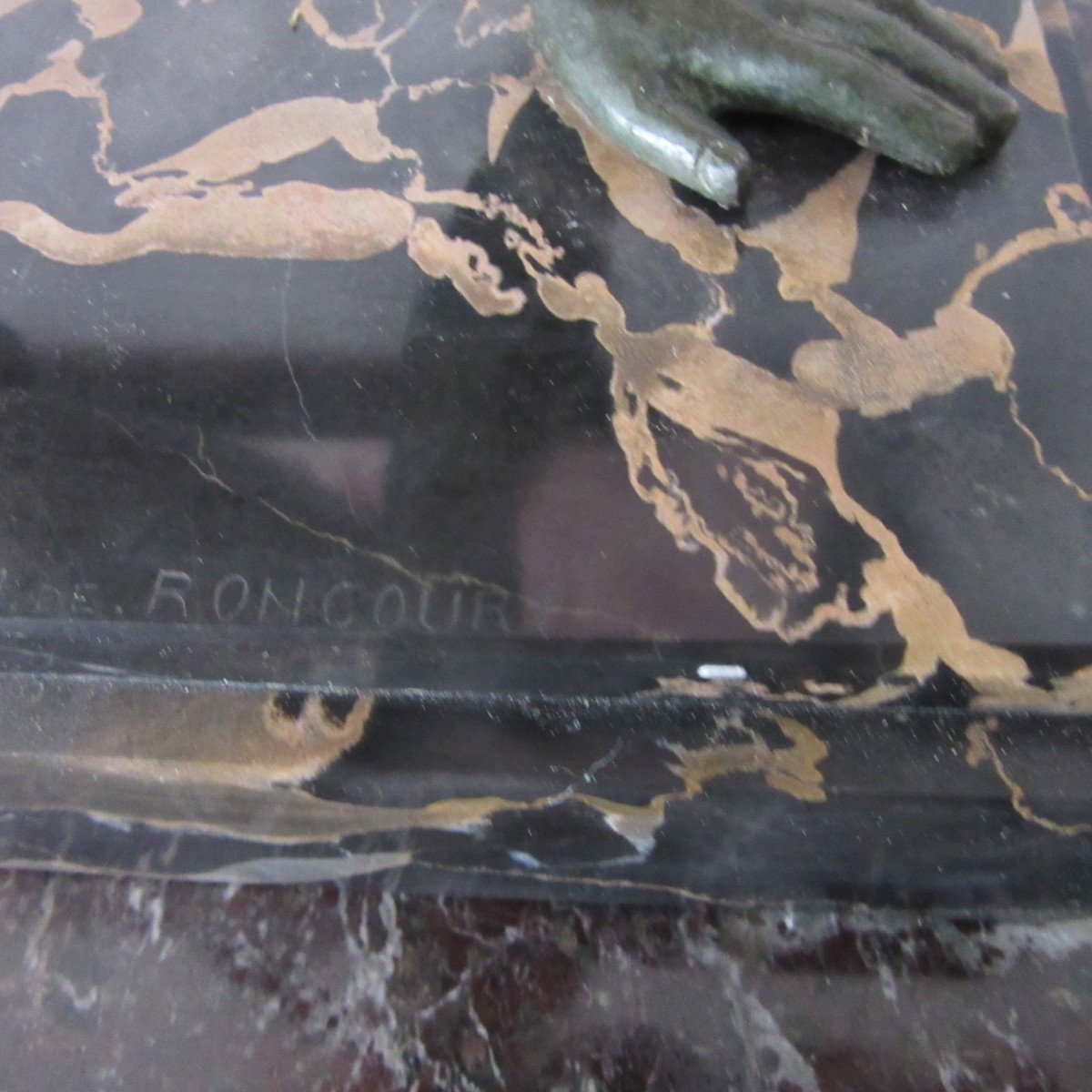 Sculpture En Régule Art-déco "le Guetteur" Sign. De Roncourt-photo-6