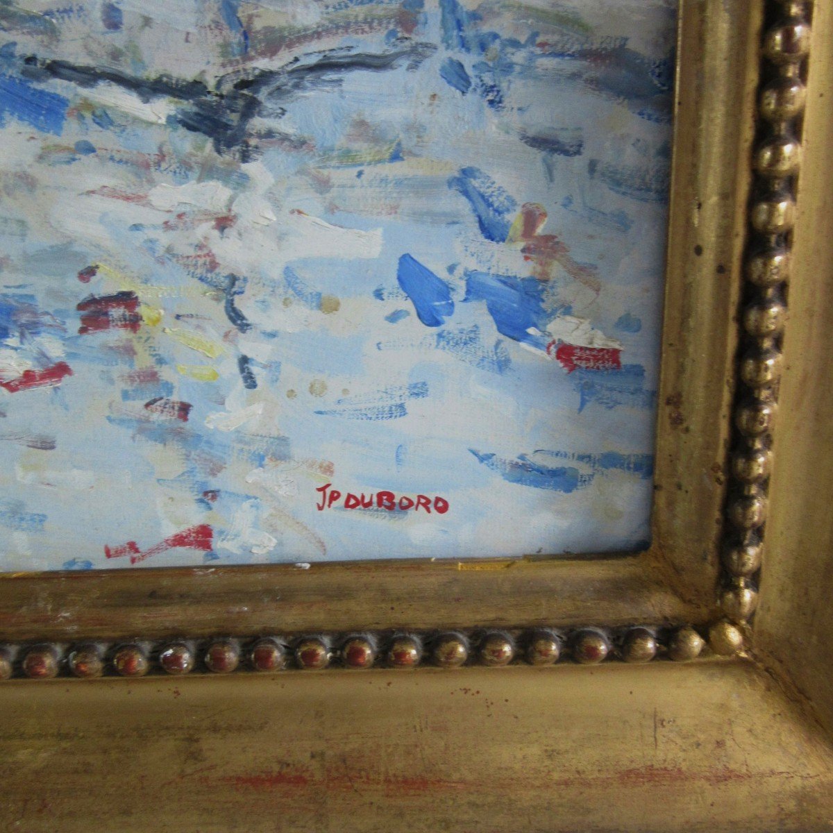 Oil On Canvas Marine Signed Jp Dubord-photo-4