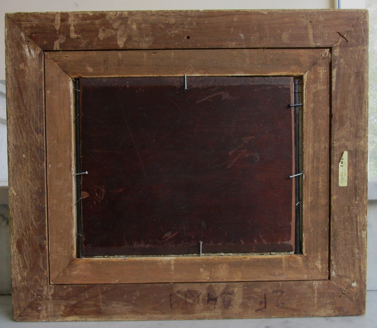 Tableau Huile Sur Panneau "Paysage" Sign. N.diaz-photo-2