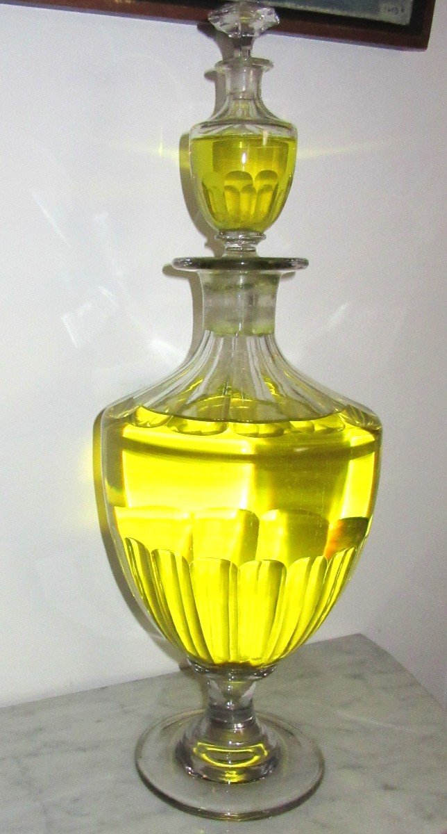Large Double Pharmacy Perfume Bottles, 19th Century-photo-4