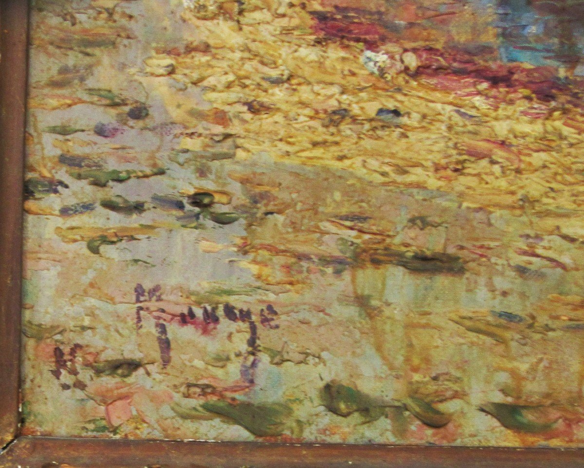 Tableau Huile Sur Toile Marine V.manago-photo-4