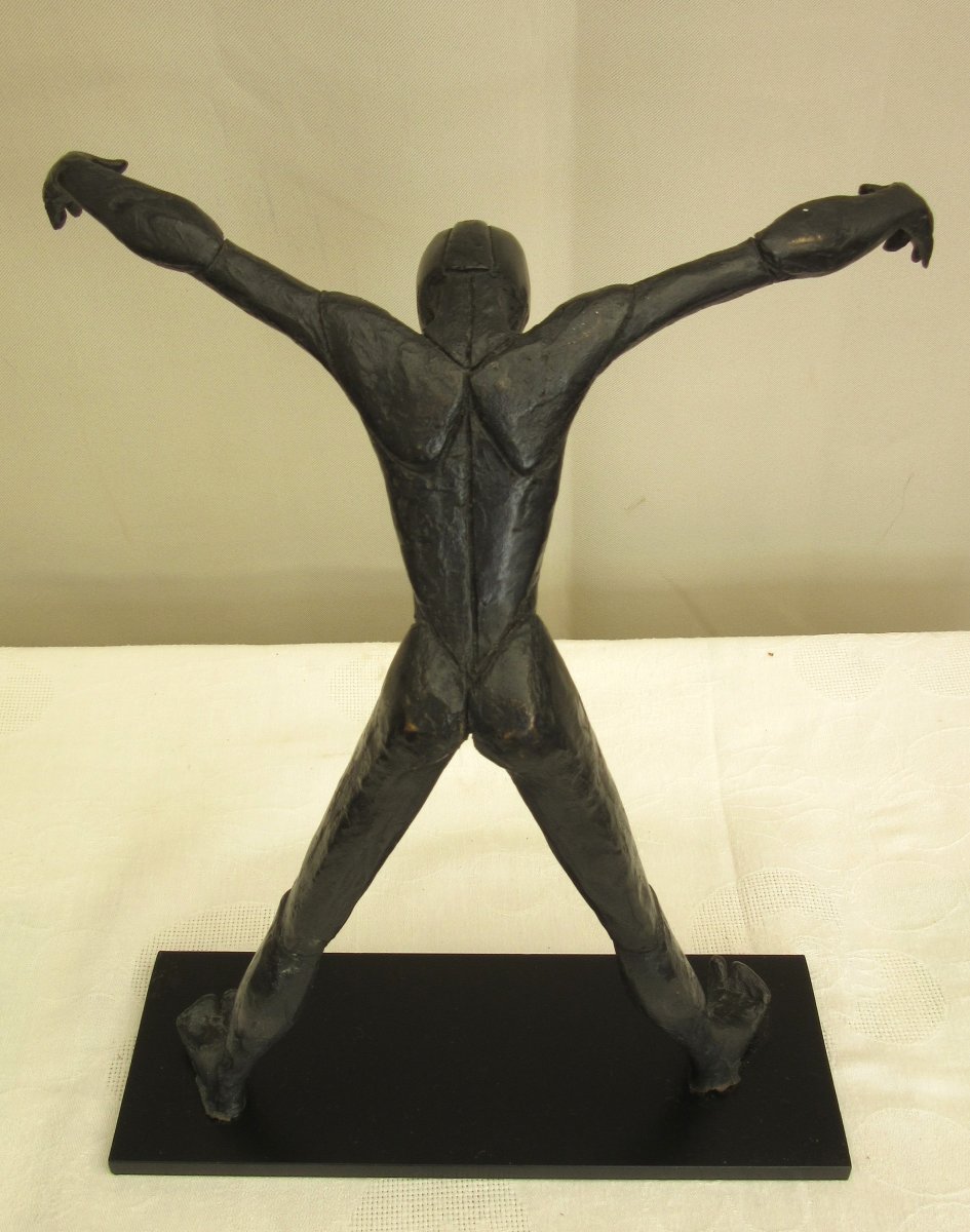 Sculpture en bronze "Personnage silhouette" Igor Ustinov 20ème-photo-1