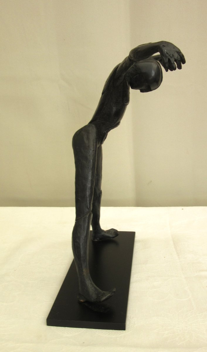 Sculpture en bronze "Personnage silhouette" Igor Ustinov 20ème-photo-2