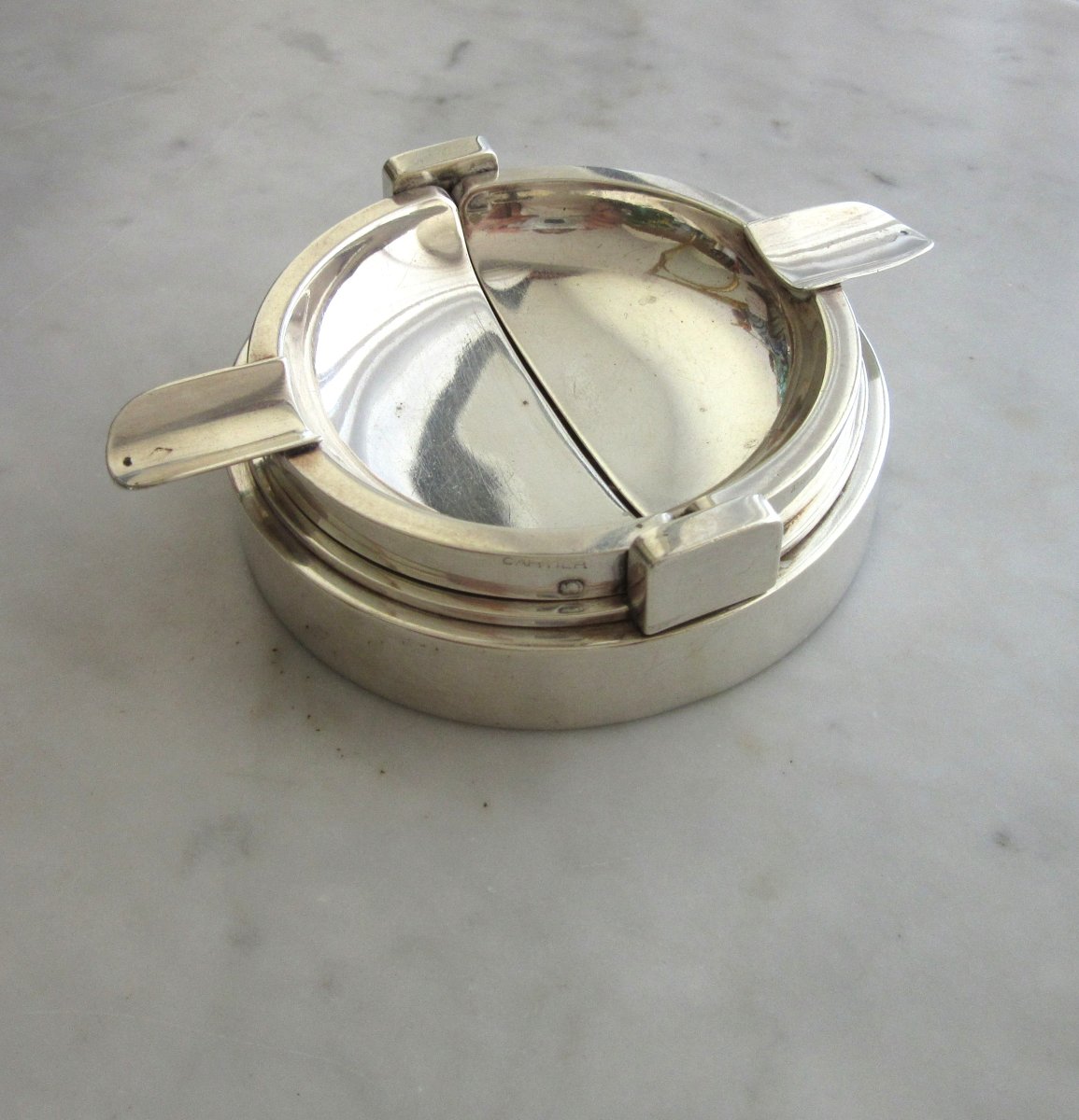 Cartier Art Deco Silver Ashtray-photo-4
