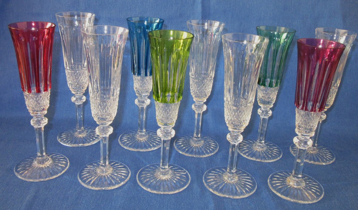 Série de flûtes à champagne Saint Louis Modèle "Tommy"-photo-3