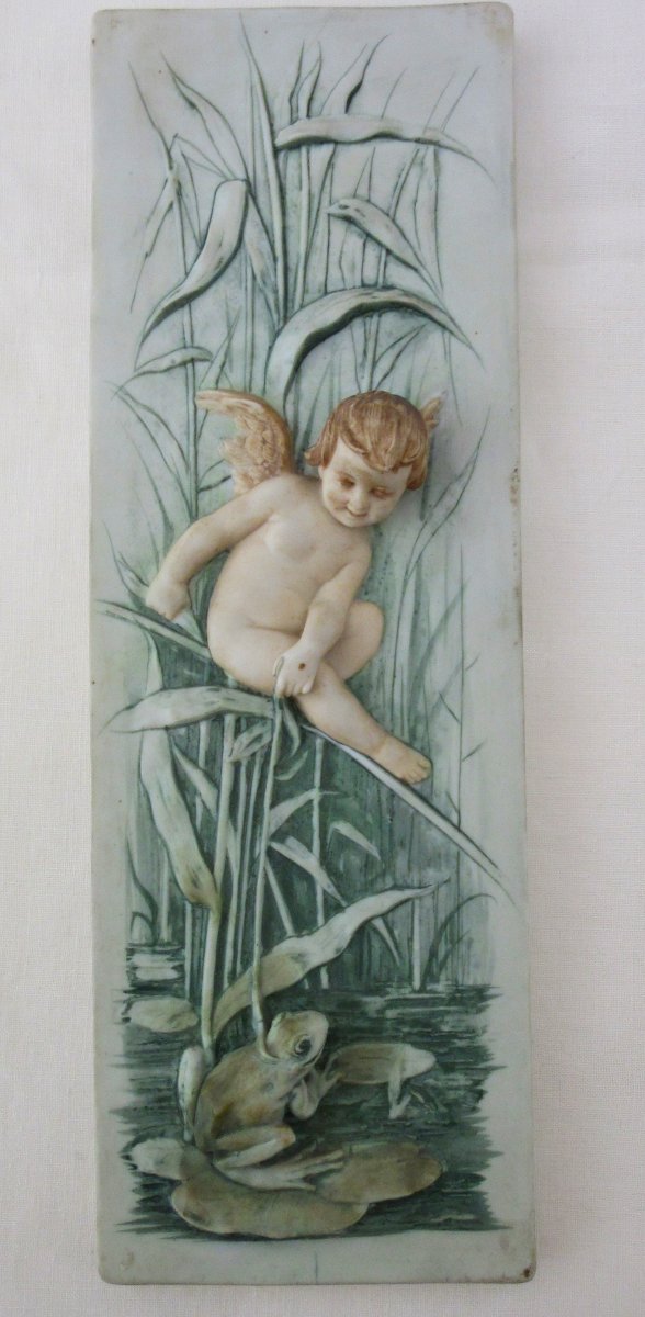 Porcelain Plaque, Karl Ens Ep. Manufacture, Art Nouveau-photo-4