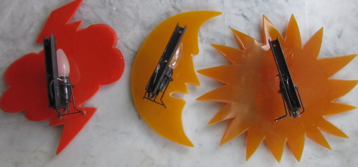 Série d'appliques en résine Par Jean-Charles De Castelbajac-photo-4