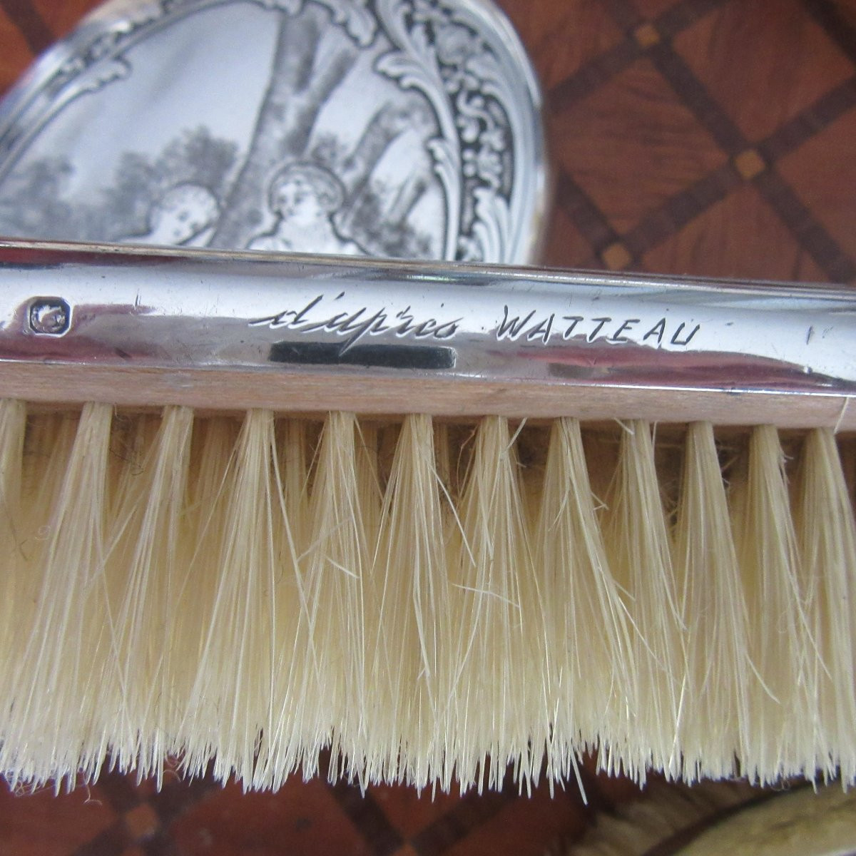 Nécessaire de toilette de style Louis XV en argent Ep. fin 19ème-photo-3