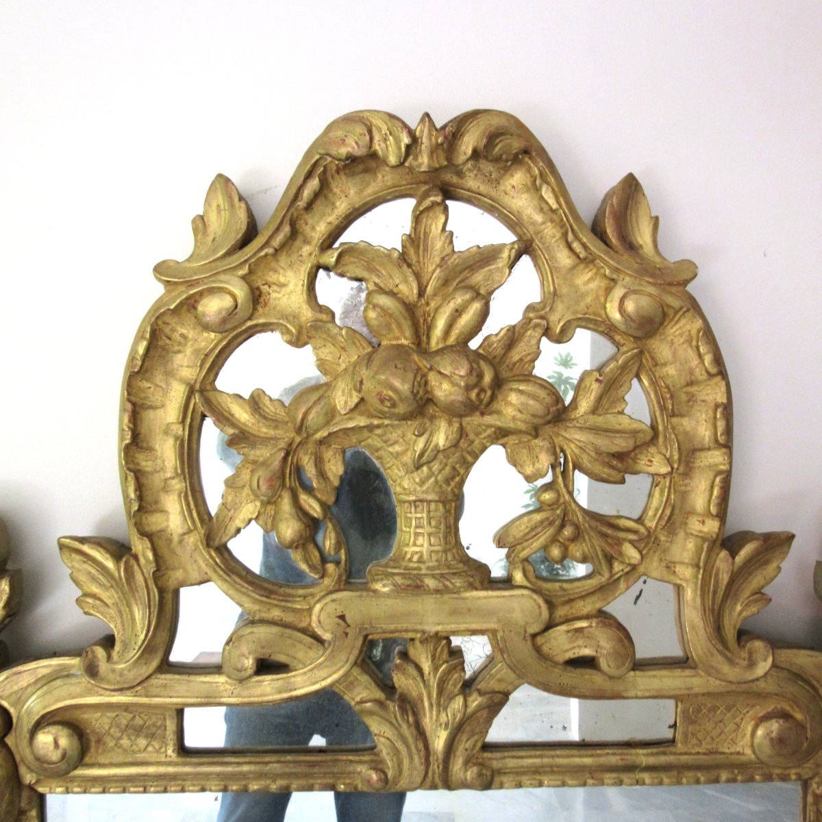 Louis XV Style Mirror With Parclosed Panels-photo-2