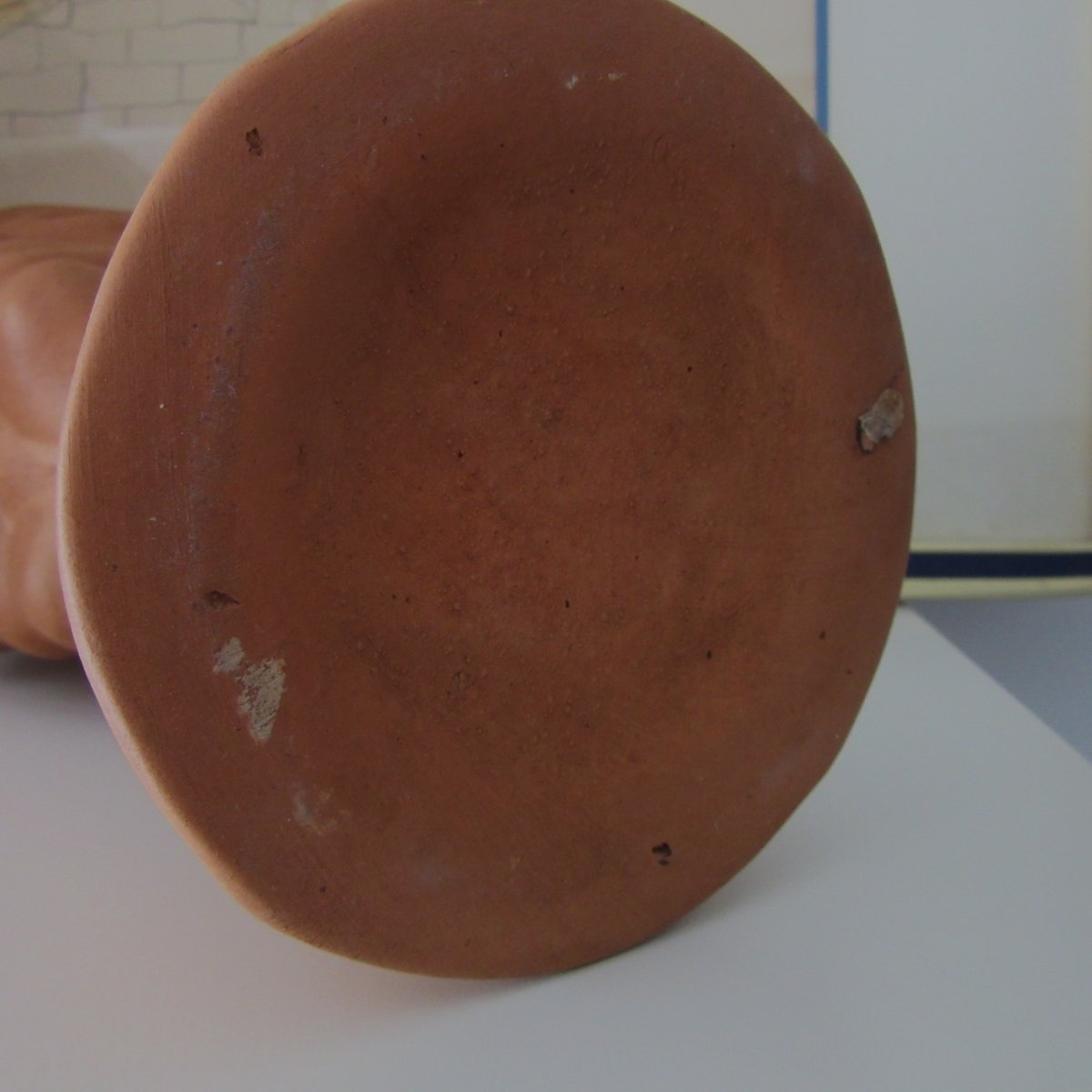 Terracotta Sculpture Vase With Four Faces By Jean Marais-photo-4