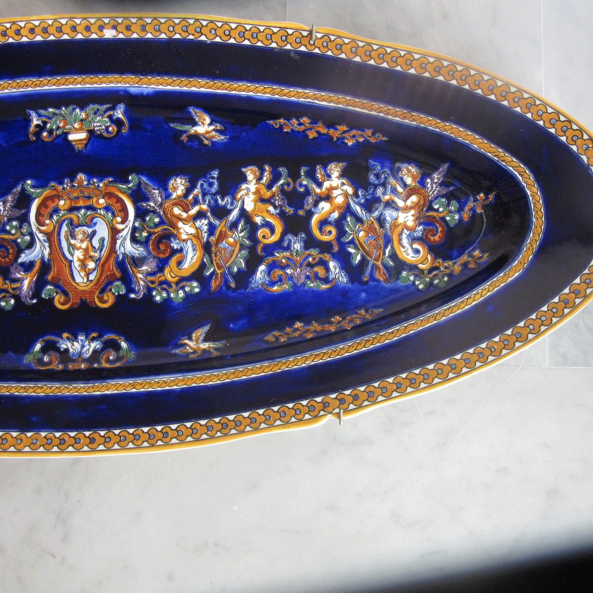 Grand plat manufacture de Gien-photo-2
