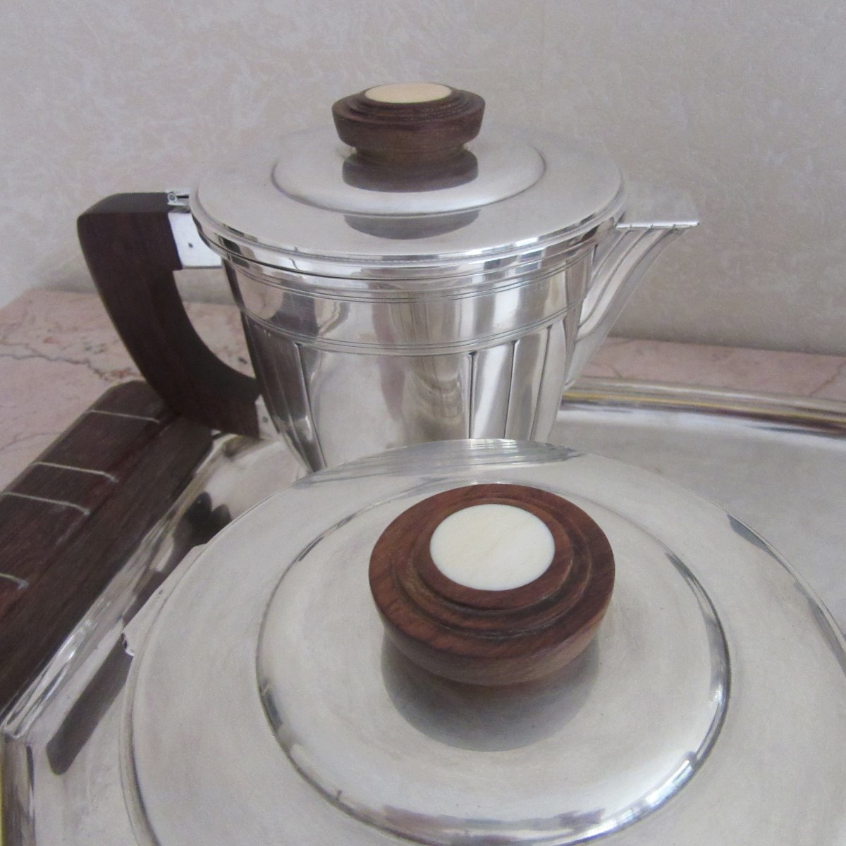 Art Deco-style Silver Coffee And Tea Set-photo-7