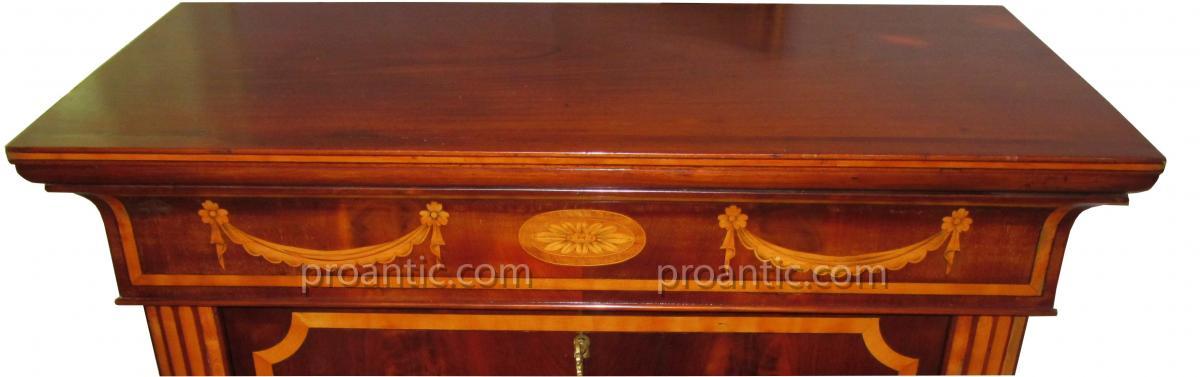 Secretaire En Marqueterie Biedermeier 1815-1848-photo-4
