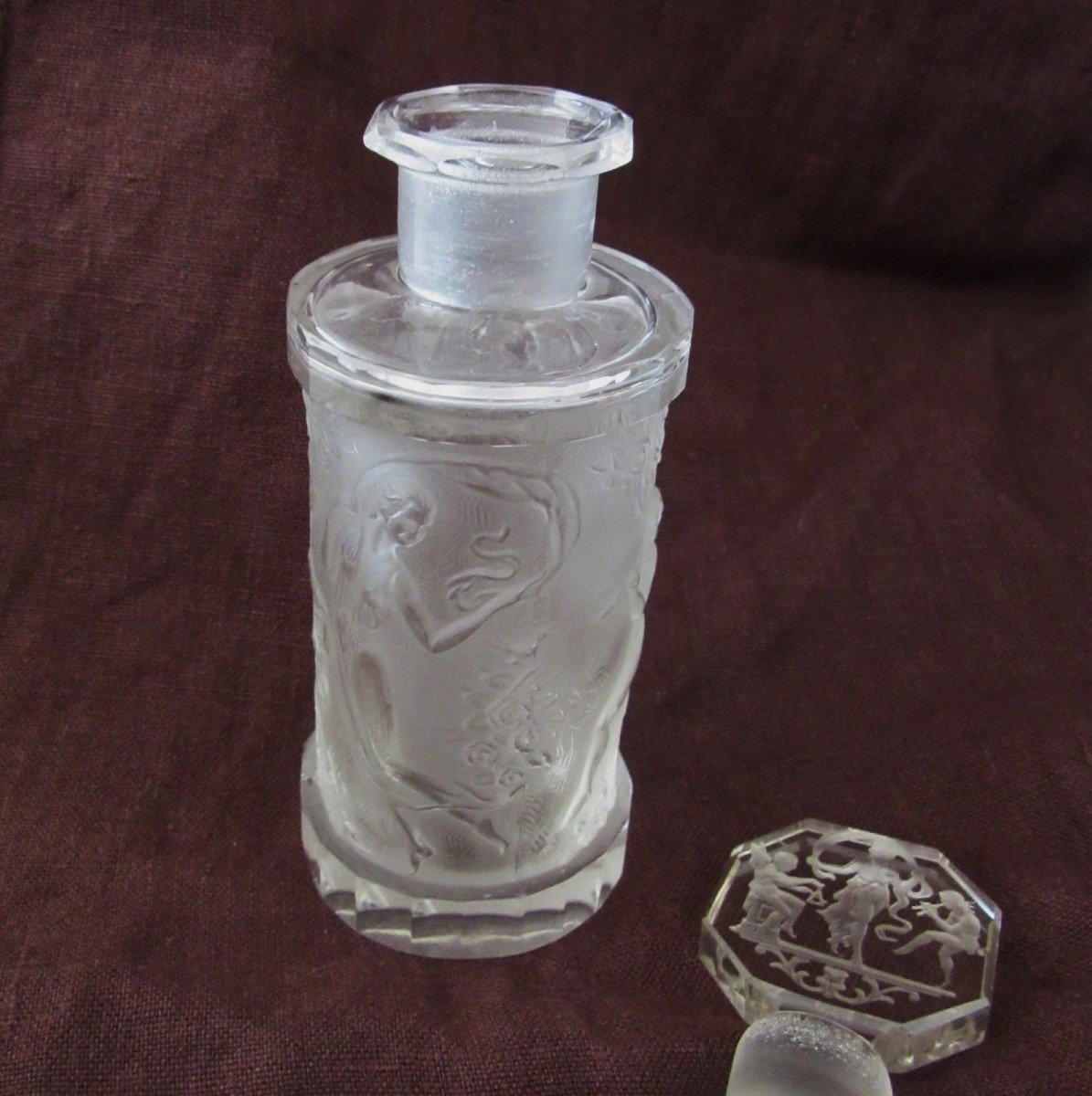 Flacon De Parfum Lalique à Décor De Danseuses-photo-6