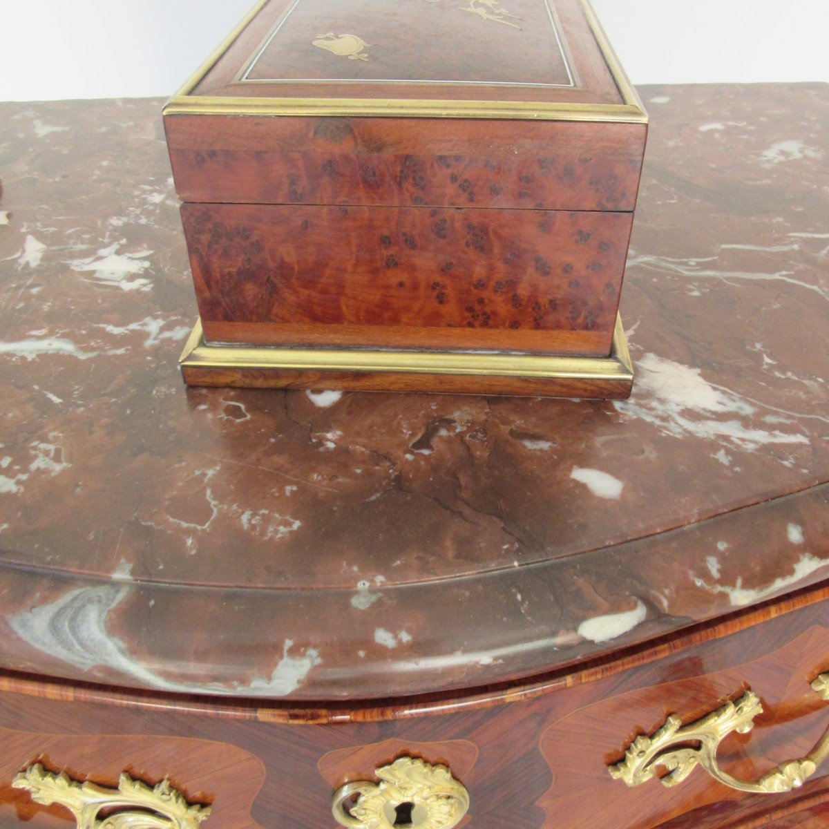 Napoleon III Jewelry Box In Marquetry-photo-3