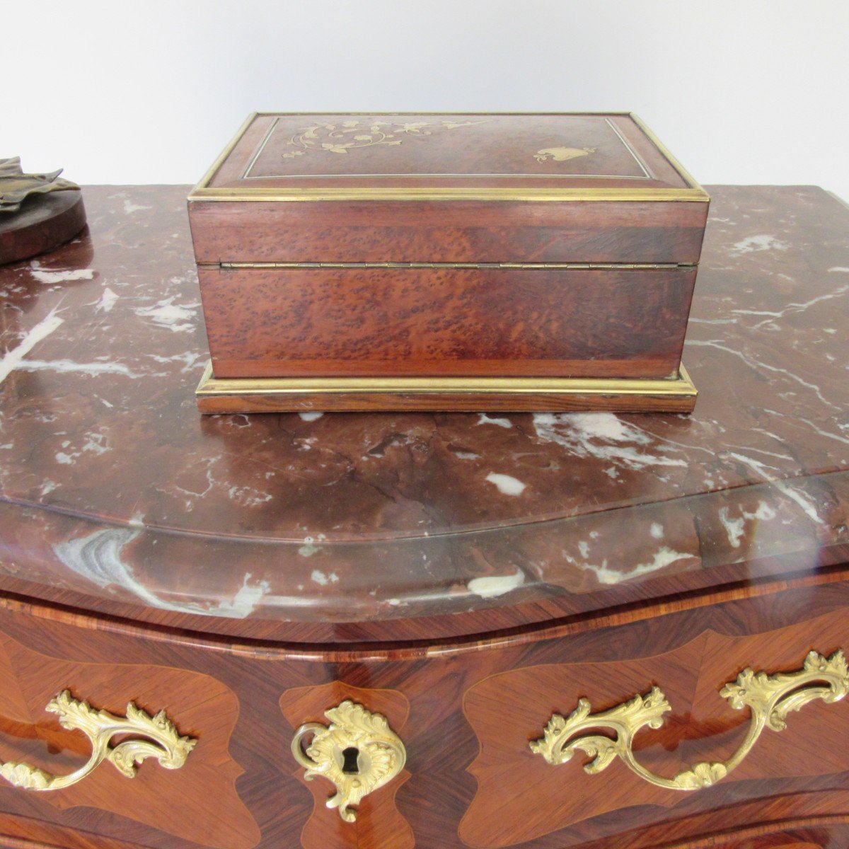 Napoleon III Jewelry Box In Marquetry-photo-4