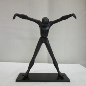 Sculpture en bronze "Personnage silhouette" Igor Ustinov 20ème