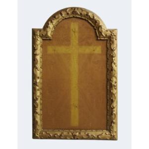 Religious Frame In Gilded Wood, 18th Century