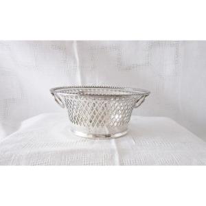 Small Basket In English Silver