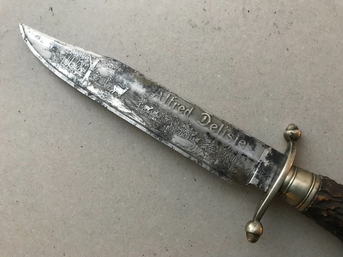Couteau Bowie par coulaux a Klingenthal Alsace-photo-4