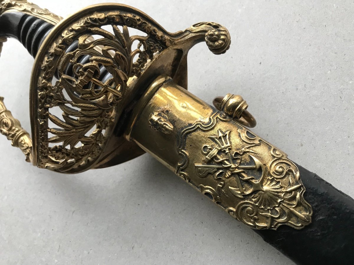 French Superior Officers Navy  Sword /  Model 1837-photo-2