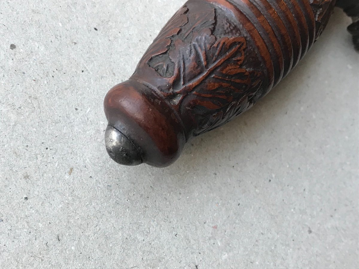 Dague/ Couteau De Chasse A Poignée Sculptée a la main-photo-4