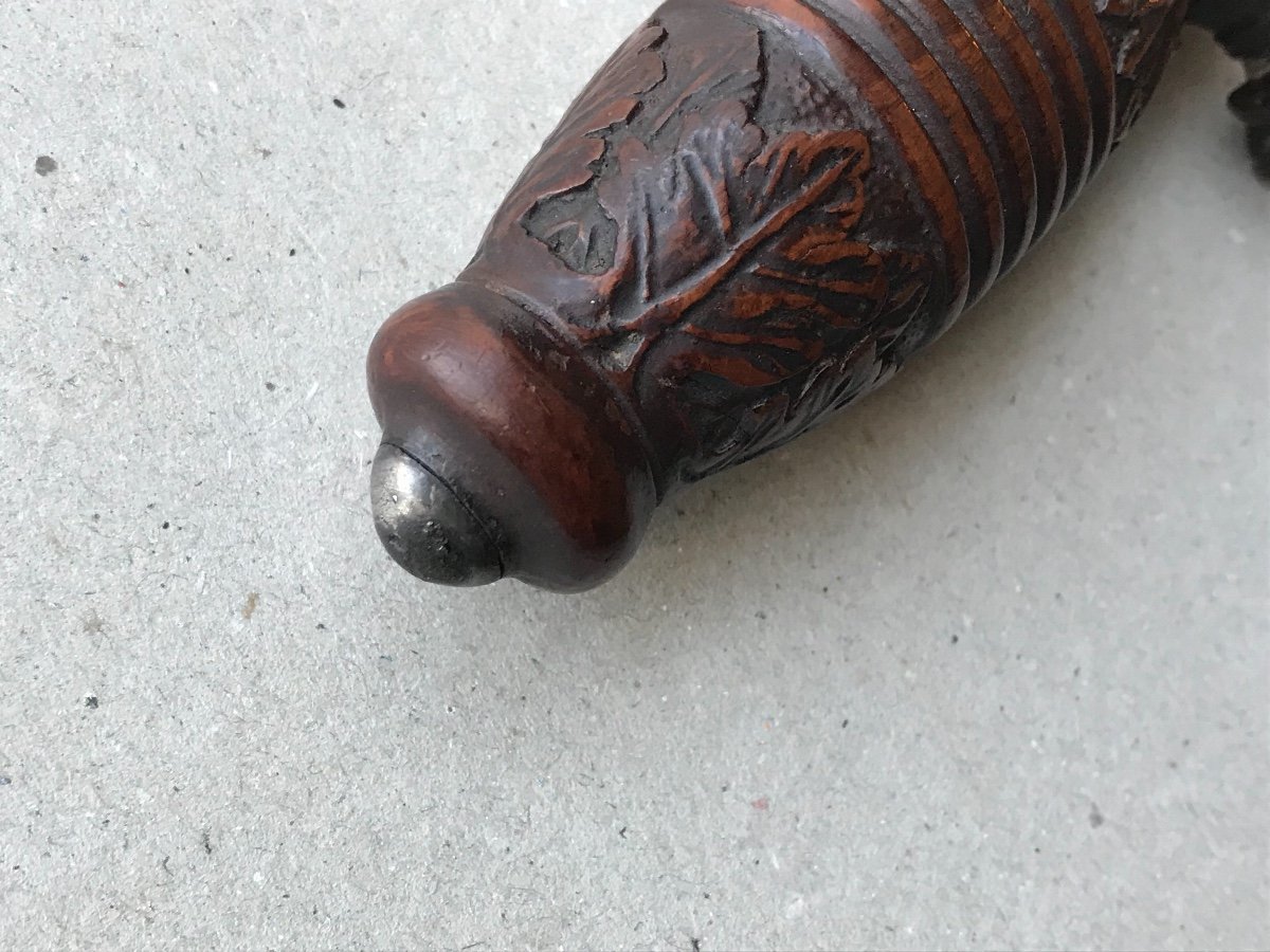 Dagger / Hunting Knife With Hand Carved Grip-photo-4