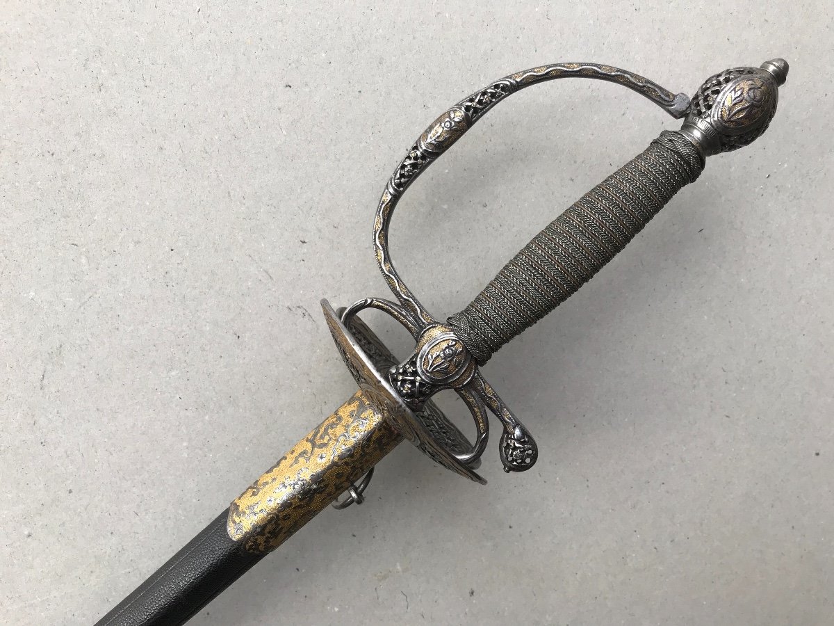 Louis XVI Court Sword With Scabbart-photo-6