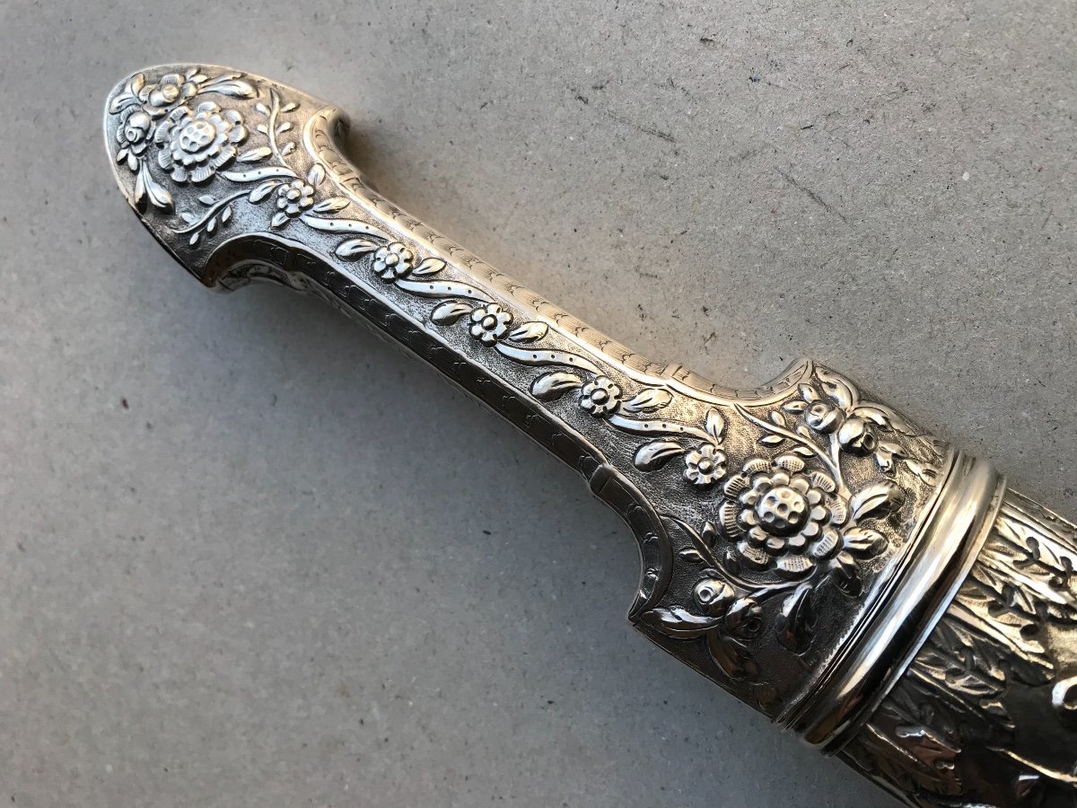 Large Ottoman Silver Dagger-photo-2